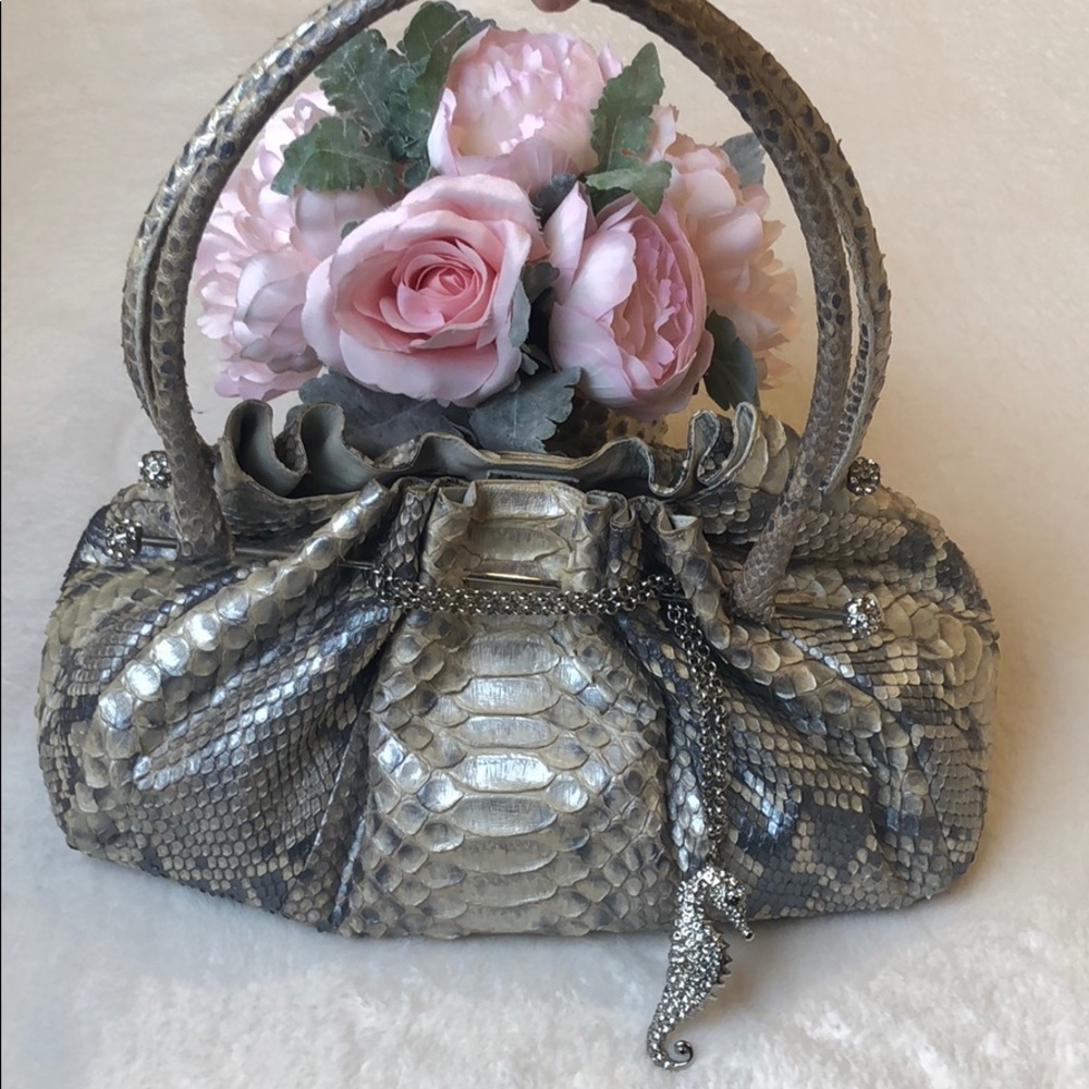 RETTA WOLFF Python Shoulder Bag